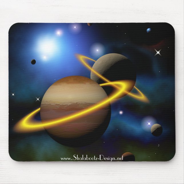 Mousepad Espaço dos planetas das estrelas (Frente)