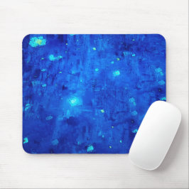 Mousepad Espaço Exterior do Neon Abstrato Azul