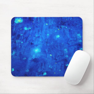 Mousepad Espaço Exterior do Neon Abstrato Azul