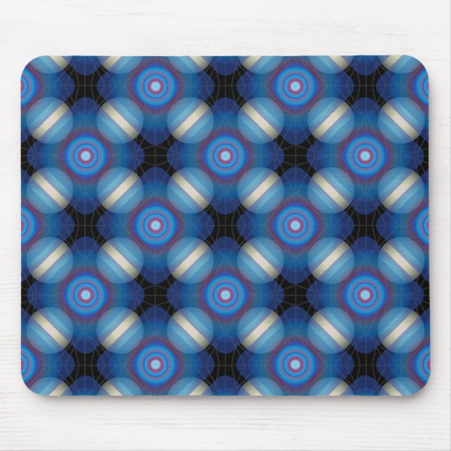 Mousepad Espaço Geométrico Azul (Frente)