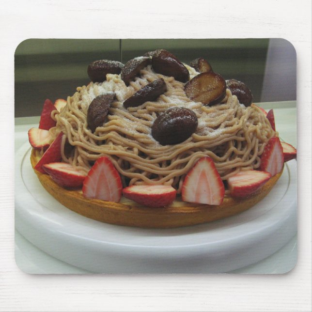 Mousepad Espaguete Japonês & Bolo de Morango (Frente)