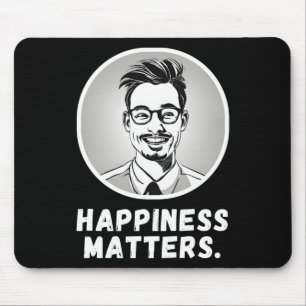Mousepad Espalhar A Joia Felicidade Como Tipografia Com Vet