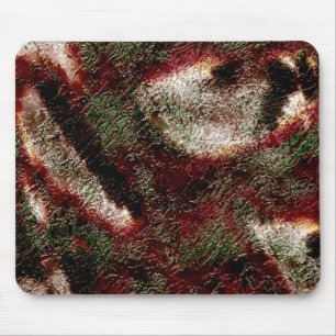 Mousepad Espalhar textura em castanho a verde-musgo e branc