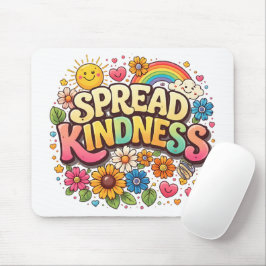 Mousepad Espalhe Bondade – Lindo Arco-íris Floral