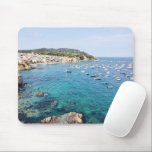 Mousepad Espanha Costa Brava - Foto Cênnica do Oceano Azul<br><div class="desc">Este mouse na moda apresenta uma bela foto de viagem das águas azuis e barcos no Mediterrâneo espanhol,  Costa Brava,  Espanha.</div>