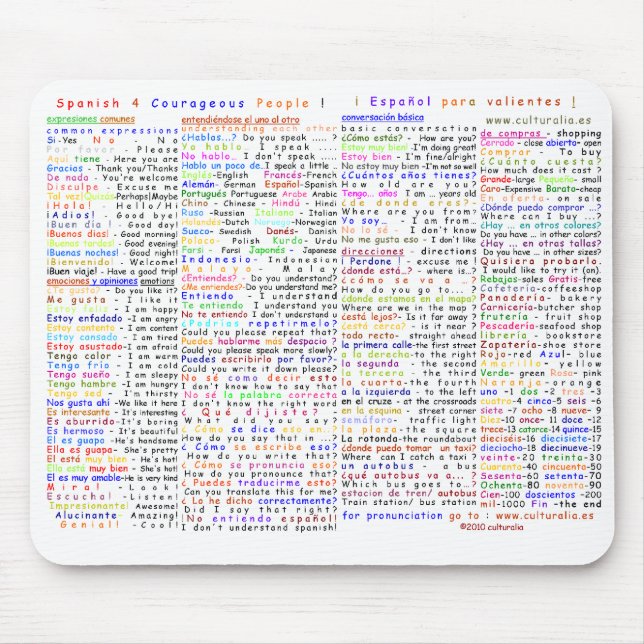 Mousepad Espanhol 4 pessoas corajosas (Frente)