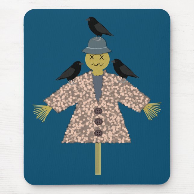 Mousepad Espantalho da Palha do Halloween e Ravens (Frente)