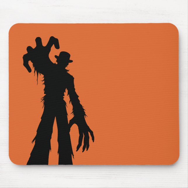 Mousepad Espantalho de Halloween Silhueta Assustadora Laran (Frente)