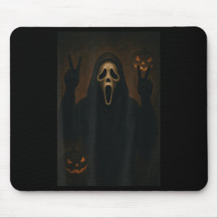 Mousepad Espantalho Rosto Assustador Com Mãos Cardíacas
