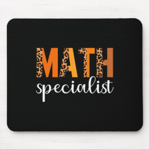 Mousepad Especialista em Matemática Leopard Dia de Ação de 