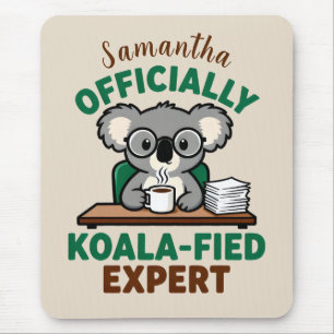 Mousepad Especialista Oficialmente Coalificado Piada de Caf