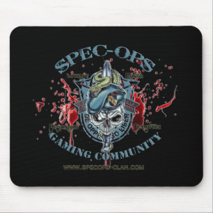 Mousepad Especs.-Ops Logotipo preto 2 do tapete do rato