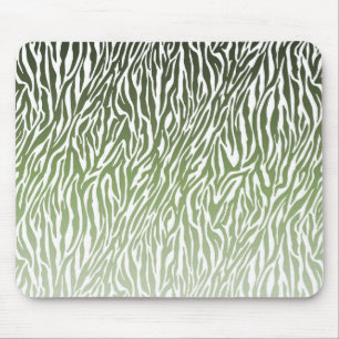 Mousepad Espelho de Impressão de Zebra Verde Selvagem