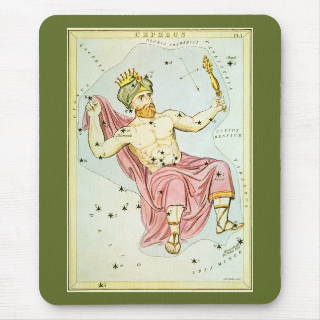 Mousepad Espelho de Urânia, Mapa Celeste de Astronomia Anti (Frente)