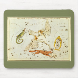 Mousepad Espelho de Urânia, Mapa Celeste de Astronomia Anti