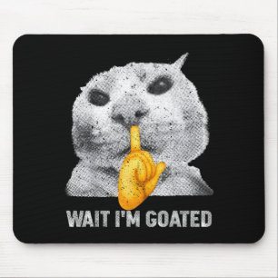Mousepad Espera Eu Sou Cabra Gato Roupa de Meme Gatos Bobos