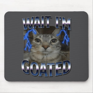Mousepad Espera, sou o gato divo Meme engraçado de gato Hom