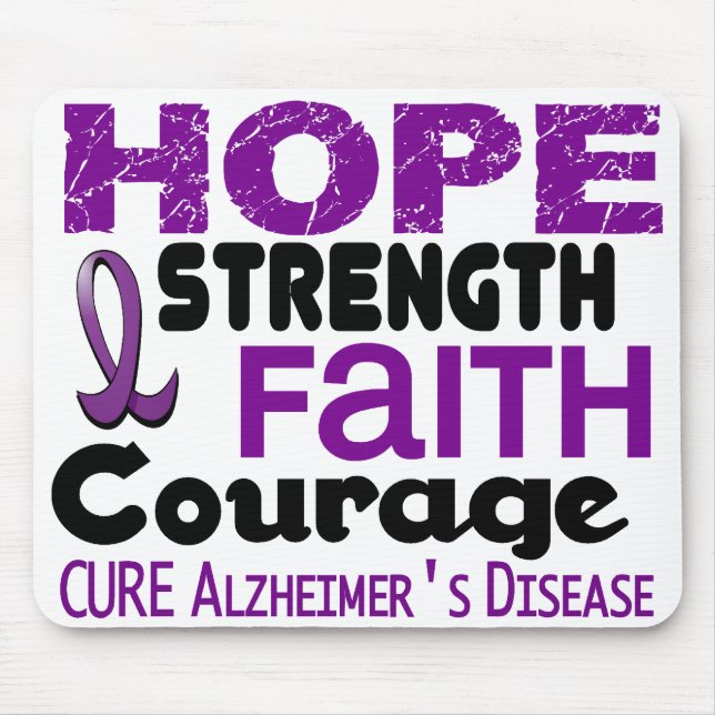 Mousepad ESPERANÇA 3 da doença de Alzheimer (Frente)