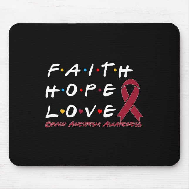 Mousepad Esperança ama consciência do neurisma (Frente)