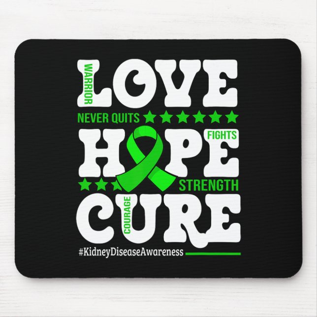 Mousepad Esperança - Apoio à Consciência da Doença Renal do (Frente)