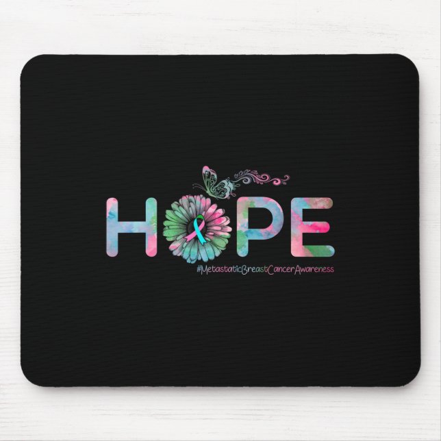 Mousepad ESPERANÇA Borboleta Sensibilização Metastática do  (Frente)