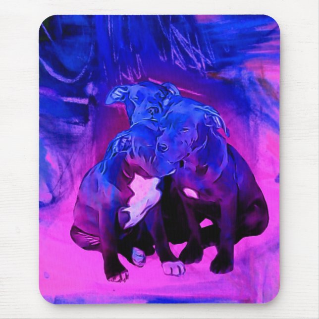 Mousepad Esperança da fé & caridade, cães abusados do (Frente)