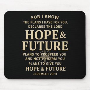 Mousepad Esperança E Futuro Jeremias 29_11 Bíblia Cristã Ve