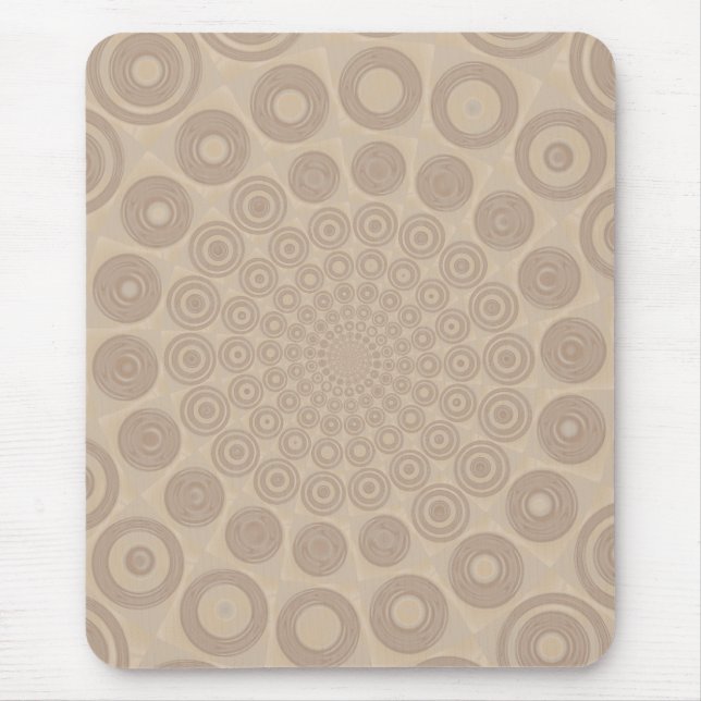 Mousepad espiral bege macio (Frente)