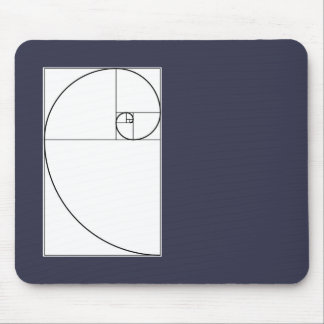 Mousepad espiral de Fibonacci