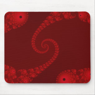 Mousepad espiral dobro vermelho escuro