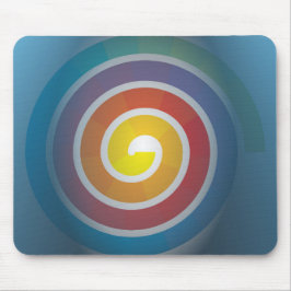 MOUSEPAD ESPIRAL EM FUNDO AZUL
