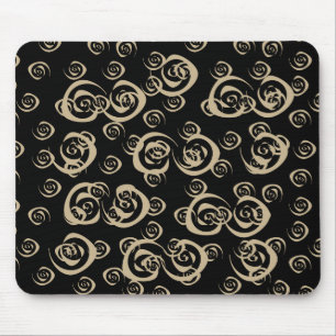Mousepad espiral feminina padrões modernos