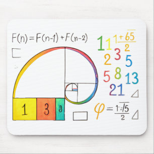 Mousepad Espiral Fibonacci