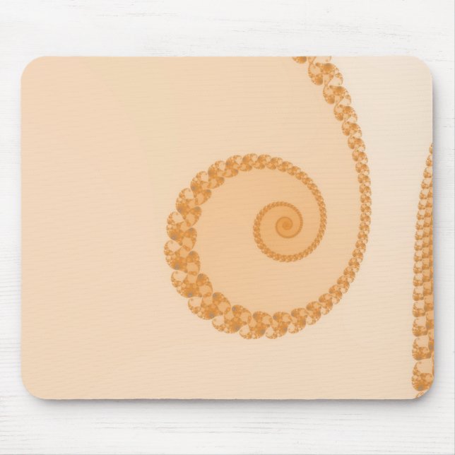 Mousepad Espiral Simples Dourado (Frente)