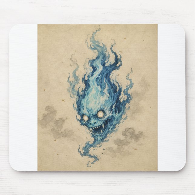 Mousepad Espírito Chama Dourada Onibi (Frente)