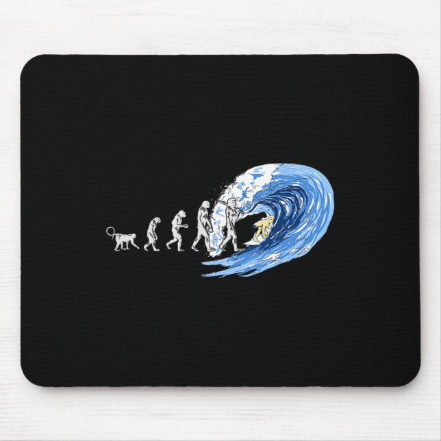 Mousepad Espírito Da Evolução Do Surf Do Homem  (Frente)