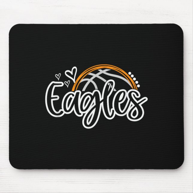 Mousepad Espírito de Equipe de Fã de Esportes Escolares Águ (Frente)