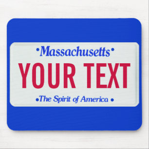 Mousepad Espírito de Massachusetts da matrícula de Améri