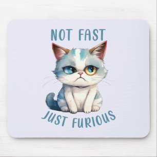 Mousepad Espírito Felino da Fiery - Design de Gato Irritado