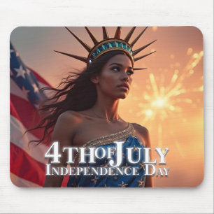 Mousepad Esplêndido Design de 4 de julho - Fireworks & Free