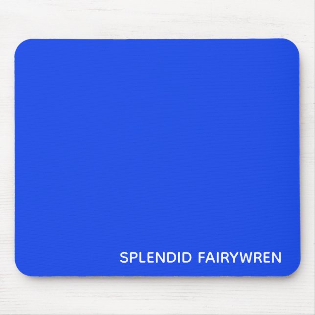 Mousepad Esplêndido Nome de Cor Azul Fairywren (Frente)
