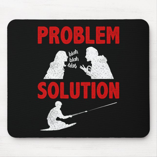 Mousepad Esporte Aquático de Knee Boarding Solução de Probl (Frente)