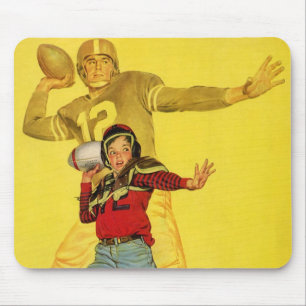 Mousepad Esportes Antigos, Garoto como Futuro Quaterback de