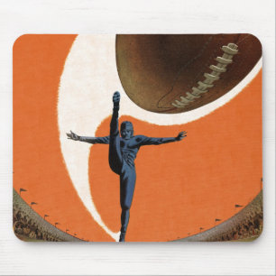 Mousepad Esportes Antigos, Jogador de Futebol Americano Chu