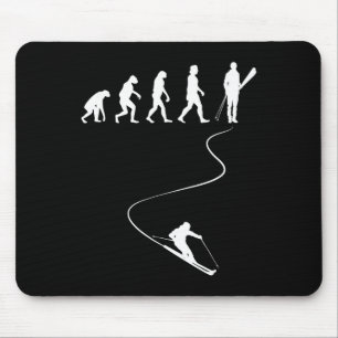 Mousepad Esportes De Inverno De Esqui Evolução Do Esquiador