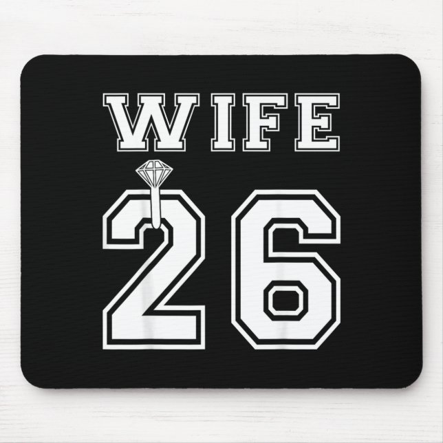 Mousepad Esposa 2026 Marido Casamento Partido Correspondent (Frente)