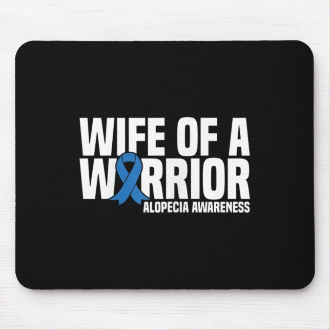 Mousepad Esposa de guerreiro Alopecia Azul (Frente)