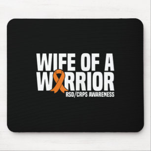 Mousepad Esposa De Um Guerreiro Laranja Frisa Consciência