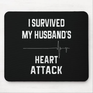 Mousepad Esposa do Sobrevivente de Infarto - Eu Sobrevivi a