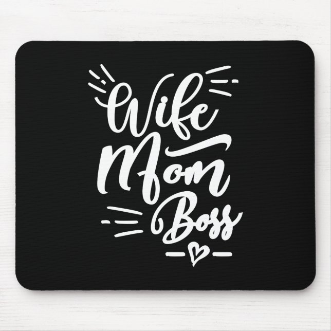 Mousepad Esposa Mãe Chefe (Frente)